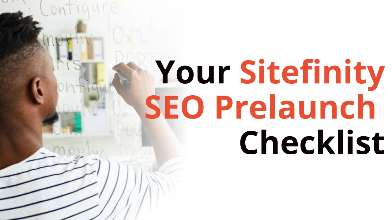 Sitefinity SEO Checklist Cover