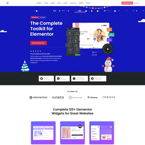 Page builder extensions for Elementor